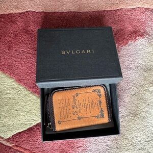 NWT Authentic Bulgari Leather Keys Holder